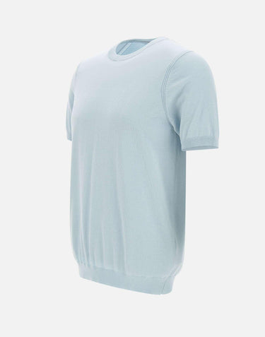 T-shirt in seta e cotone DK87047 CIELO DIKTAT 