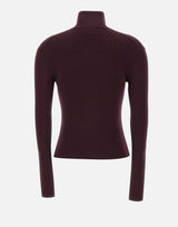 Pullover "Zipped Mockneck" 325MPU247FI0071 BURGUNDY COURREGES 