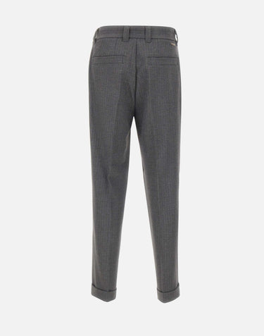 Pantaloni lana e viscosa B0823090 R881 PAOLO PECORA 