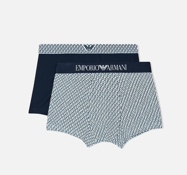 Set due boxer in cotone stretch EM001014 AF18885M9088 EMPORIO ARMANI 