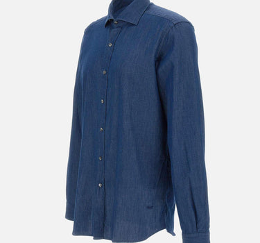 Camicia Regular in Denim NCMA150115LMJP U207 FAY 