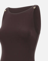 Body in jersey crêpe con dettagli logo BO03462E2 EV9 ELISABETTA FRANCHI 
