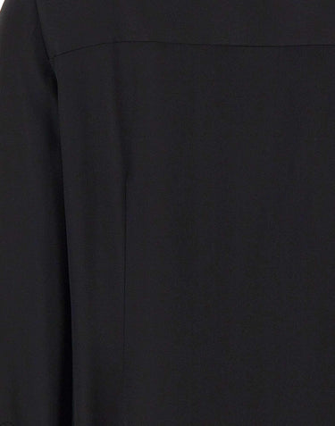 Camicia in misto seta V126113127 001BLK VINCE. 