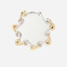 "New organic necklace with alternating gold and silver links" 25ABB0431MET767 M715 RABANNE 