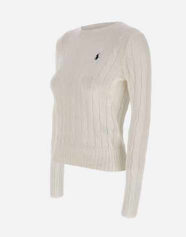 Maglia a girocollo in cotone a trecce 211971869 007 POLO RALPH LAUREN 