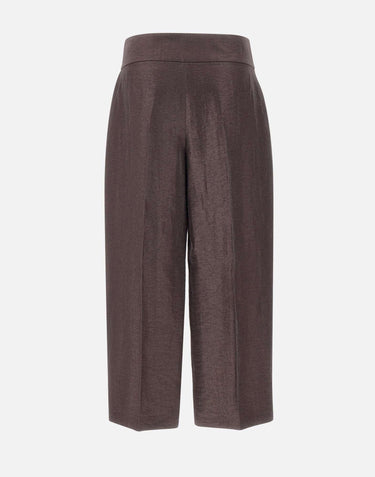 Pantaloni in misto lino laminati 50560270 207 BOSS 