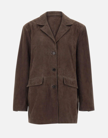 Blazer over in pelle scamosciata 115580 573 ROTATE BIRGER CHRISTENSEN 