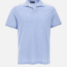 Polo open collar in misto seta e cotone 26411237 752 PAUL&SHARK 