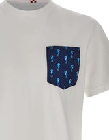 T-shirt "Blanche Tiny Seahorse" BLA0001 04226L MC2 SAINT BARTH 