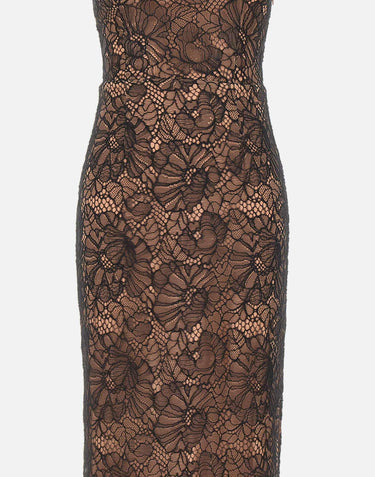 Abito in pizzo con scollo all'americana 116266 100 ROTATE BIRGER CHRISTENSEN 