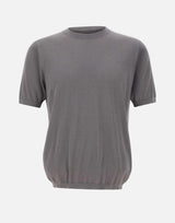 Maglia a maniche corte in misto seta e cotone 300421 701 KANGRA 