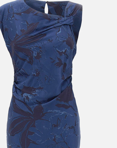 Abito midi con motivo jacquard SP5MR029 3000 KAOS 