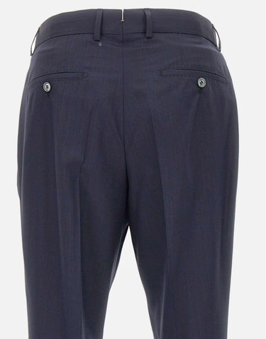Pantaloni in misto lana e seta 50560833 404 BOSS 