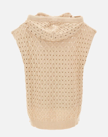 Maglia smanicata con cappuccio 171688 052 KANGRA 