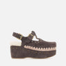 "Suede Clog with Stones" FW611006A MOCHA MOU 
