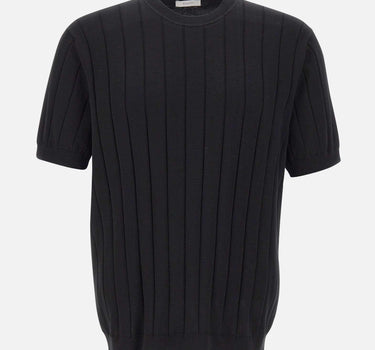 Maglia in cotone a coste larghe DK17026 NERO DIKTAT 