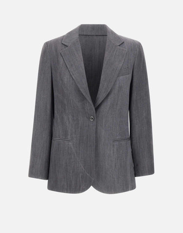 Blazer in denim UF5141D0266 87457 LIU-JO 