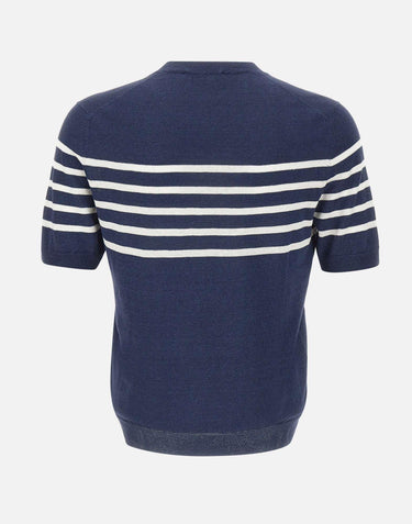 Maglia in misto lino e cotone 57169 18666598 GRAN SASSO 