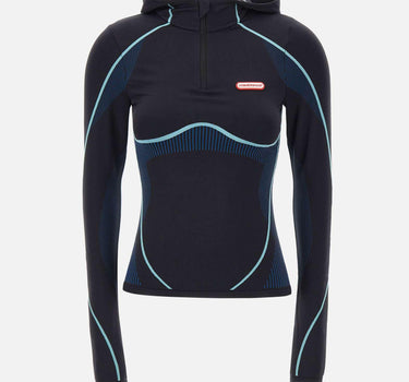 "Seamless hooded long sleeves top" WAW25ACT050 01 CASABLANCA 