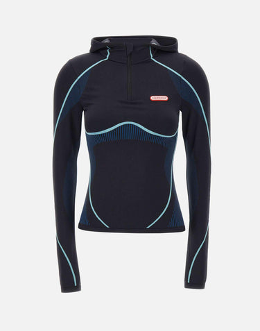 "Seamless hooded long sleeves top" WAW25ACT050 01 CASABLANCA 