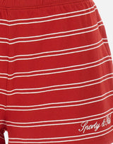 Shorts a righe con logo SH071710326RE33 RUBY SPORTY & RICH 