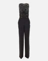 Tuta in crêpe con ricami TU06662E2 110 ELISABETTA FRANCHI 
