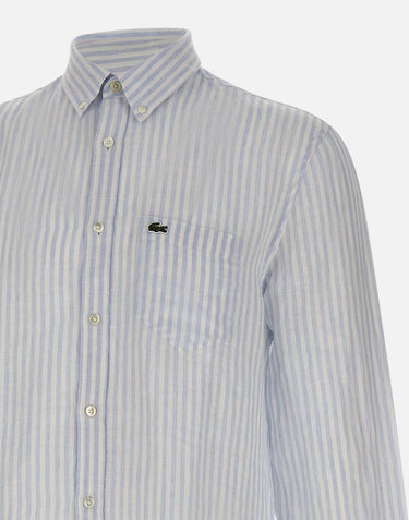 Camicia di lino a righe CH6985 29I LACOSTE 