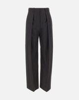 Pantaloni a gamba larga 1226WTR002857Q DKGREY VICTORIA BECKHAM 