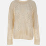 Maglione in lana e alpaca W08210280 24WHITE MAURIZIO MYKONOS 