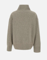 "Boyfriend turtleneck" 1867A GREIGE SOFT GOAT 