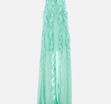 Abito lungo con rouches 8212 TIFFANY LES FILLES D'EVA 