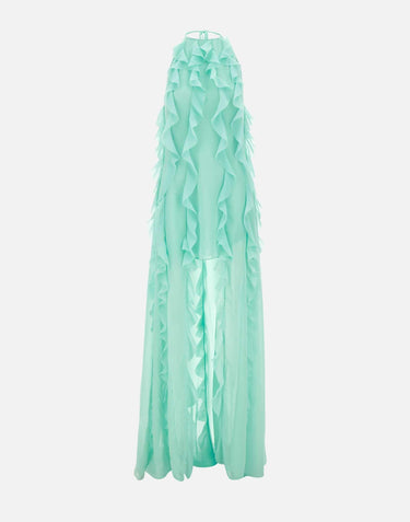 Abito lungo con rouches 8212 TIFFANY LES FILLES D'EVA 