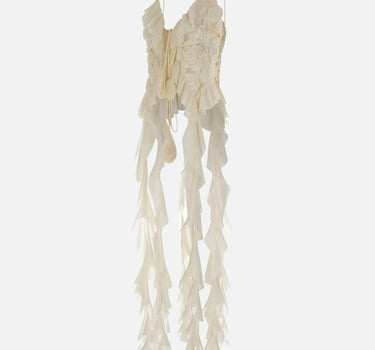 Top "Floral Embroidery" RTOP16663 CREAM NISSA 