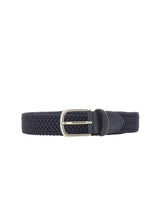 Cintura in tessuto intrecciato ELASTICO RAYON BLU ALBERTOLUTI 