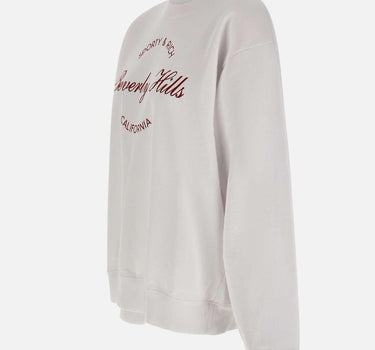 Felpa "Beverly Script Crewneck" ST07164257WH01 WHITE SPORTY & RICH 