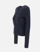Cardigan in lana stretch V202879925 510TWN VINCE. 