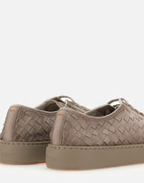 Sneakers in pelle scamosciata intrecciata MBCD22171TARTIST E55 SANTONI 
