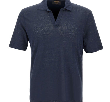 Polo in lino 60160 96803306 GRAN SASSO 