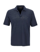 Polo in lino 60160 96803306 GRAN SASSO 