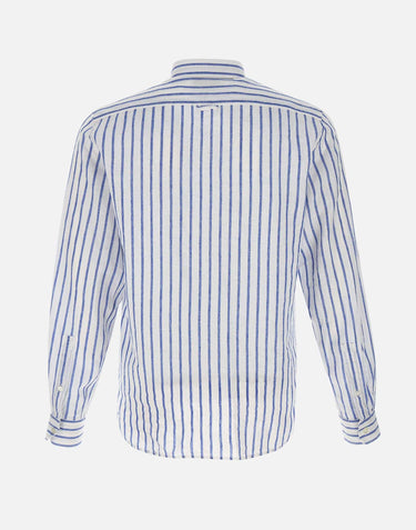 Camicia in lino e cotone CFWOSI0170 MRUT397731182 WOOLRICH 
