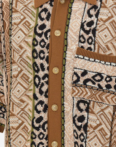 Camicia in maglia jacquard S6LAMAKS059 920 LANEUS 