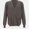 Cardigan in lana merinos extrafine 14201 58150046 GRAN SASSO 