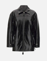 "Oversized vinyl jkt" 425CBL322VY0014 BLACK COURREGES 