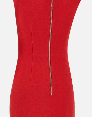 "Cameron asymmetrical midi dress" 25031221 RED REBECCA VALLANCE 