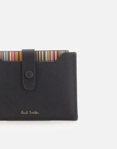 "Credit Card Holder With Signature Stripe Pull Out" M1A6751CMULTI 79 PAUL SMITH 