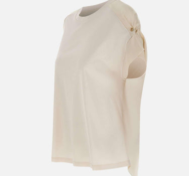 T-shirt con dettaglio gioiello G066Z100589N 002 ELENA MIRO' 