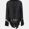 Blusa in georgette con pizzo 2C444A N0990 BLUMARINE 