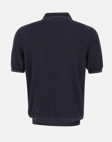 Polo in misto seta 43142 16224598 GRAN SASSO 