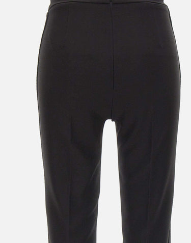 Pantaloni in crêpe leggero e raso PA19063E2 110 ELISABETTA FRANCHI 