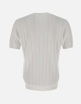 T-shirt in cotone e viscosa 102421 001 KANGRA 